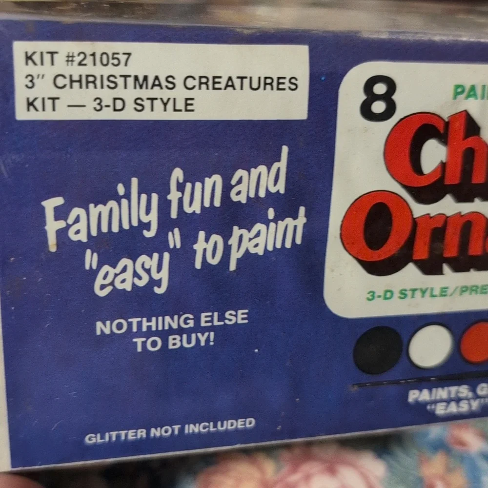 Vintage Wee Crafts Christmas Figurines Craft Kit Christmas Ornaments Rare Sealed
